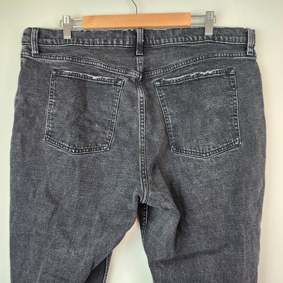 Abercrombie & Fitch The Skinny High Rise Jeans 18/34R Plus Size Black Denim - Picture 5 of 7